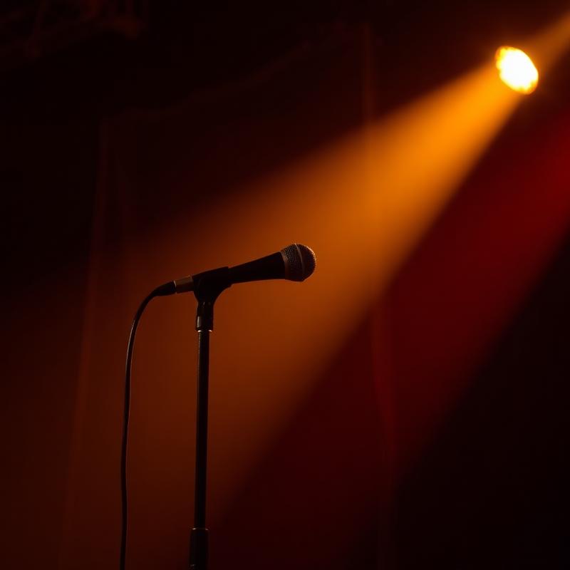 Singer on stage